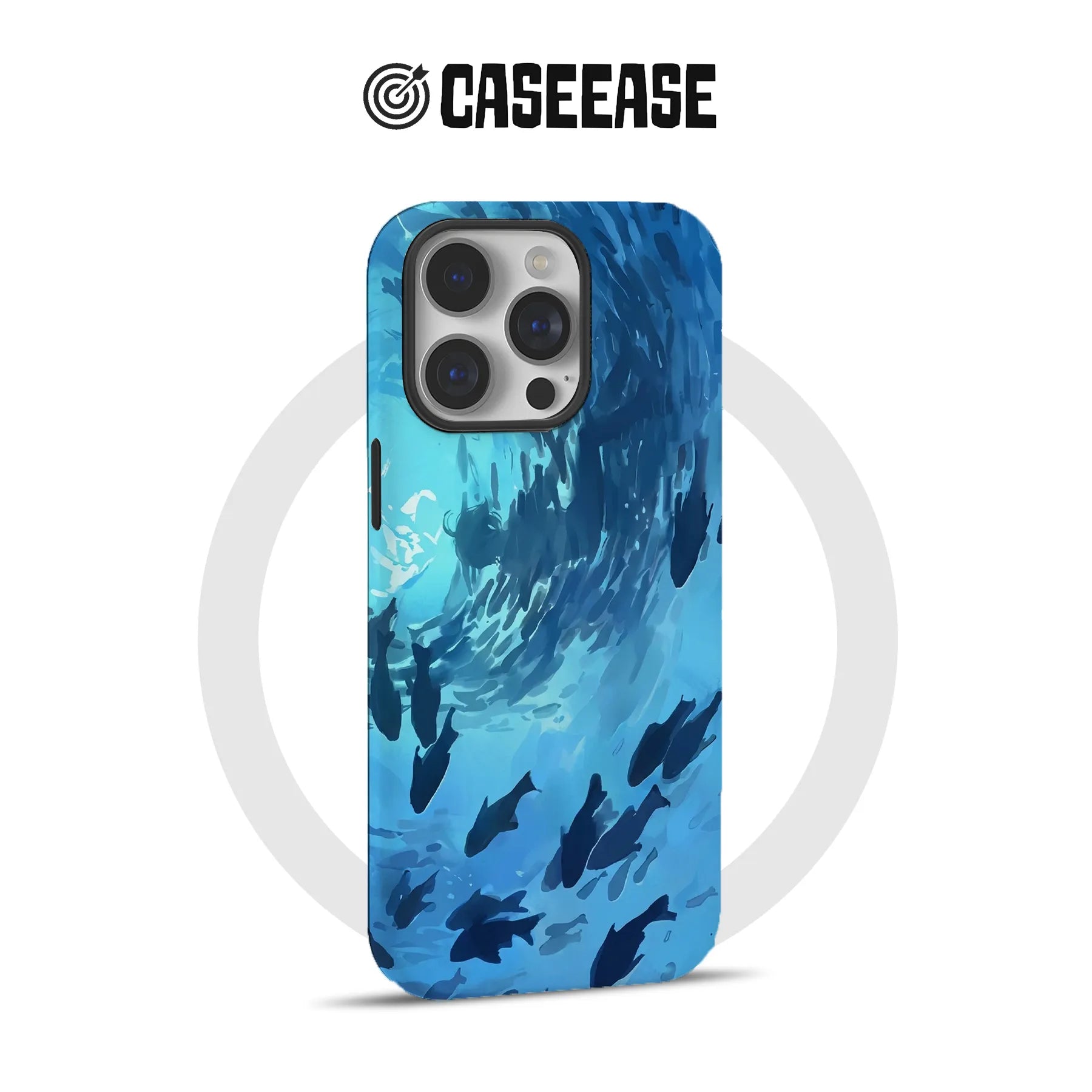 Bottom Fish School Minimalist IPhone Phone Case - Premium Protective Phone Case - View 4