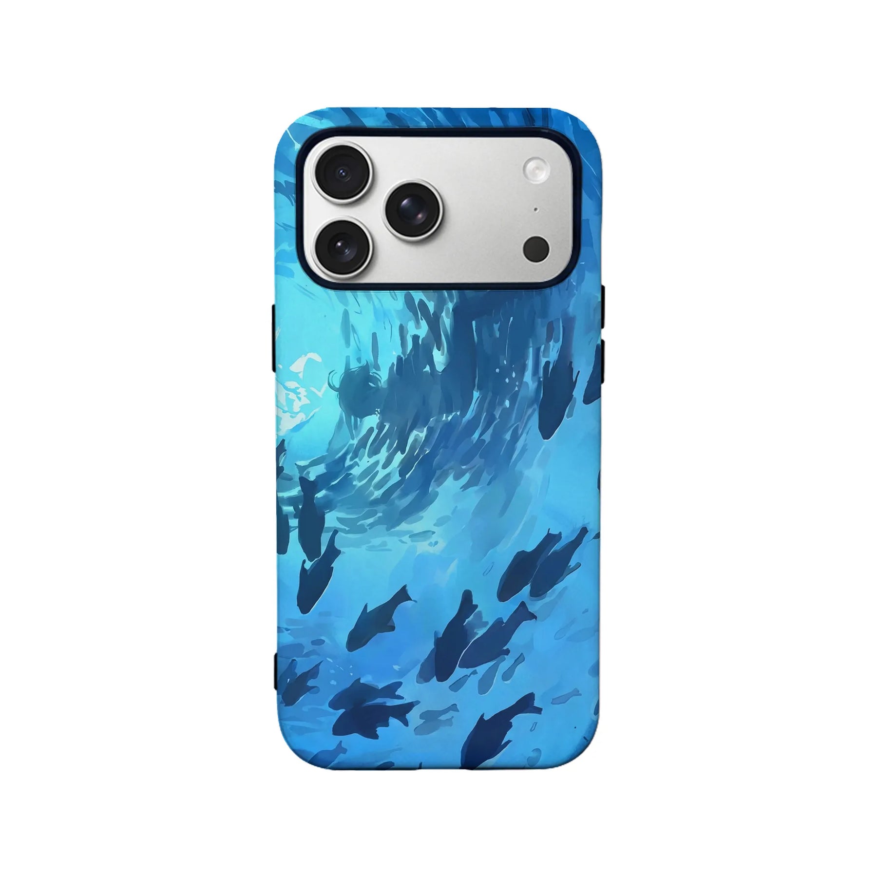 Bottom Fish School Minimalist IPhone Phone Case - Premium Protective Phone Case - View 2