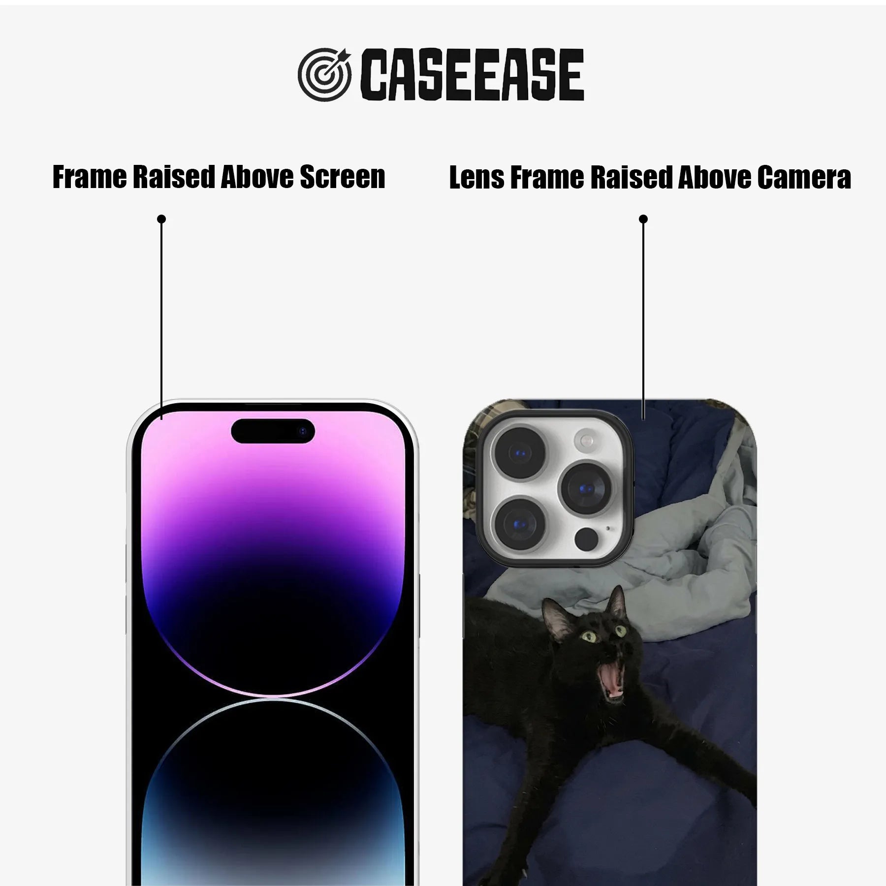 Playful Black Cat Phone Case 2025 – Captivating Feline Energy