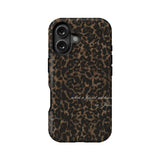 Leopard Print Phone Case with Inspirational Quote