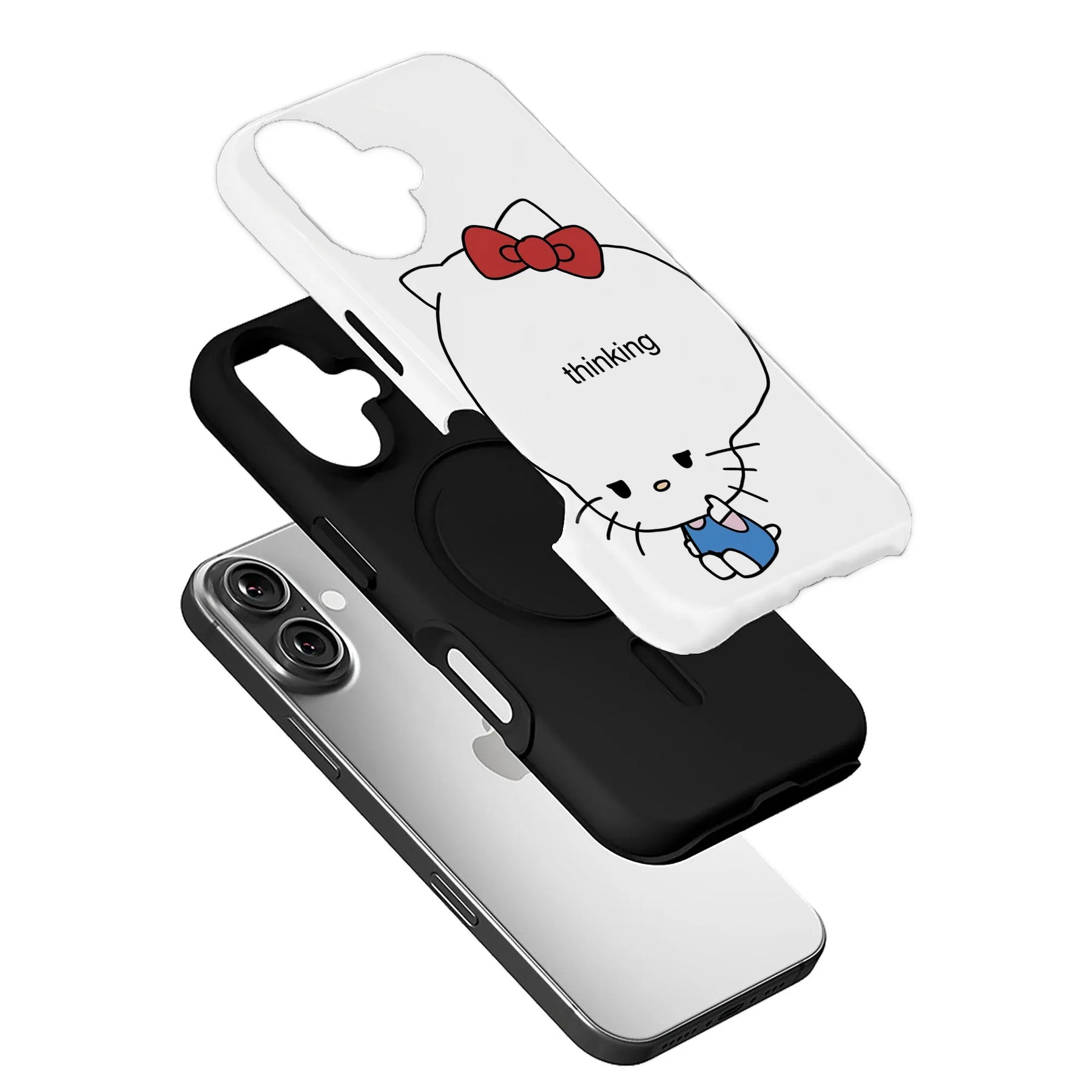 Bewilderment Minimalist IPhone Phone Case - Premium Protective Phone Case - View 3