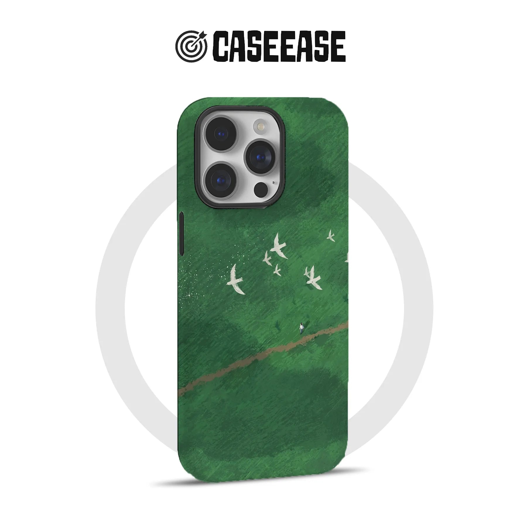 Wild Birds Soaring Minimalist IPhone Phone Case - Premium Protective Phone Case - View 4