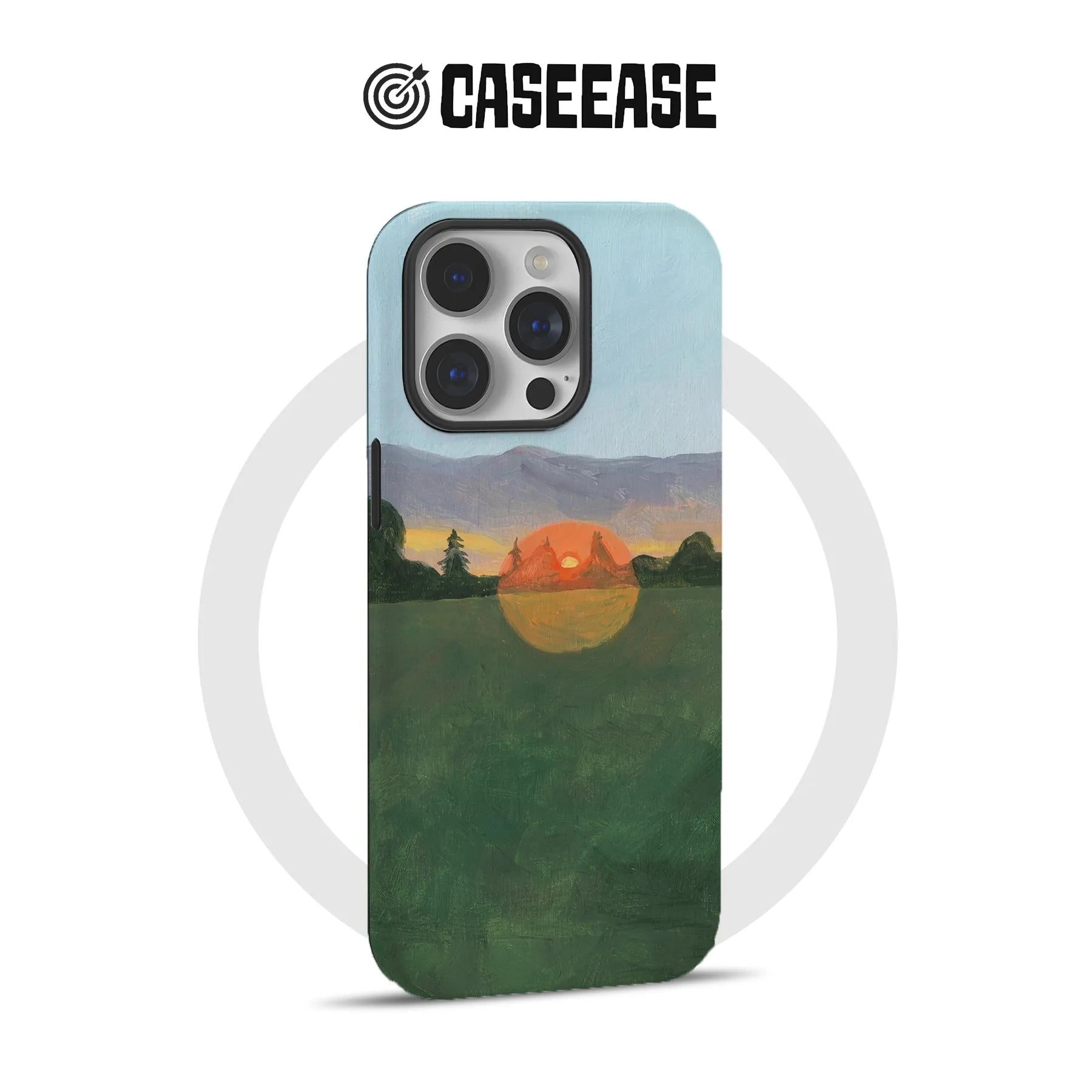 Sunrise Minimalist IPhone Phone Case - Premium Protective Phone Case - View 4