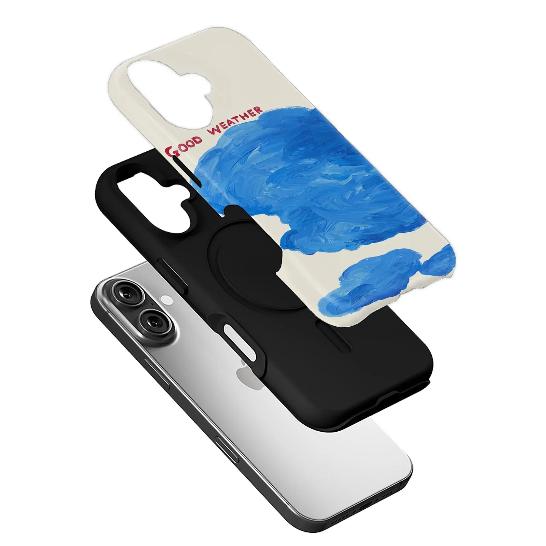Good Weather Text Art IPhone Phone Case - Premium Protective Phone Case - View 3