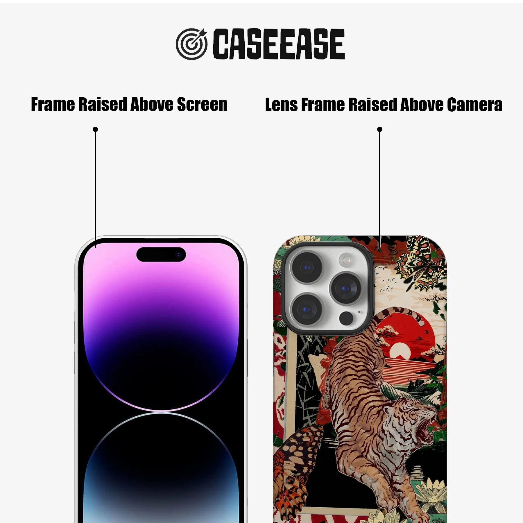 Japanese Inspired Tiger Phone Case