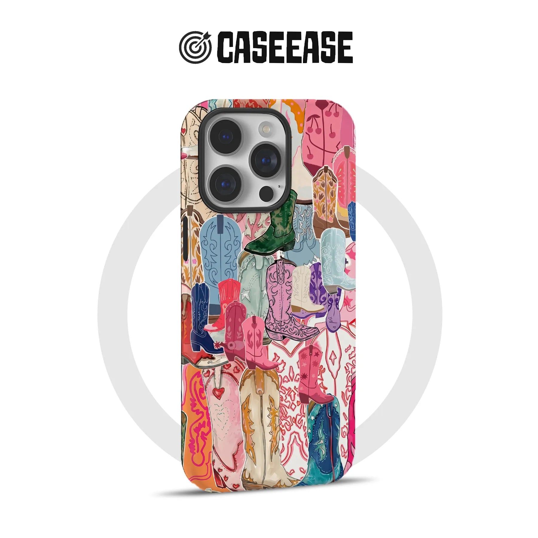 Colorful Cowboy Boots Phone Case