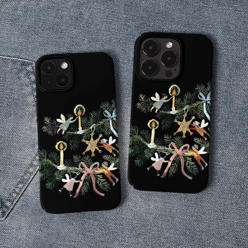 Angel Christmas Ornament Phone Case – Festive Elegance and Protection