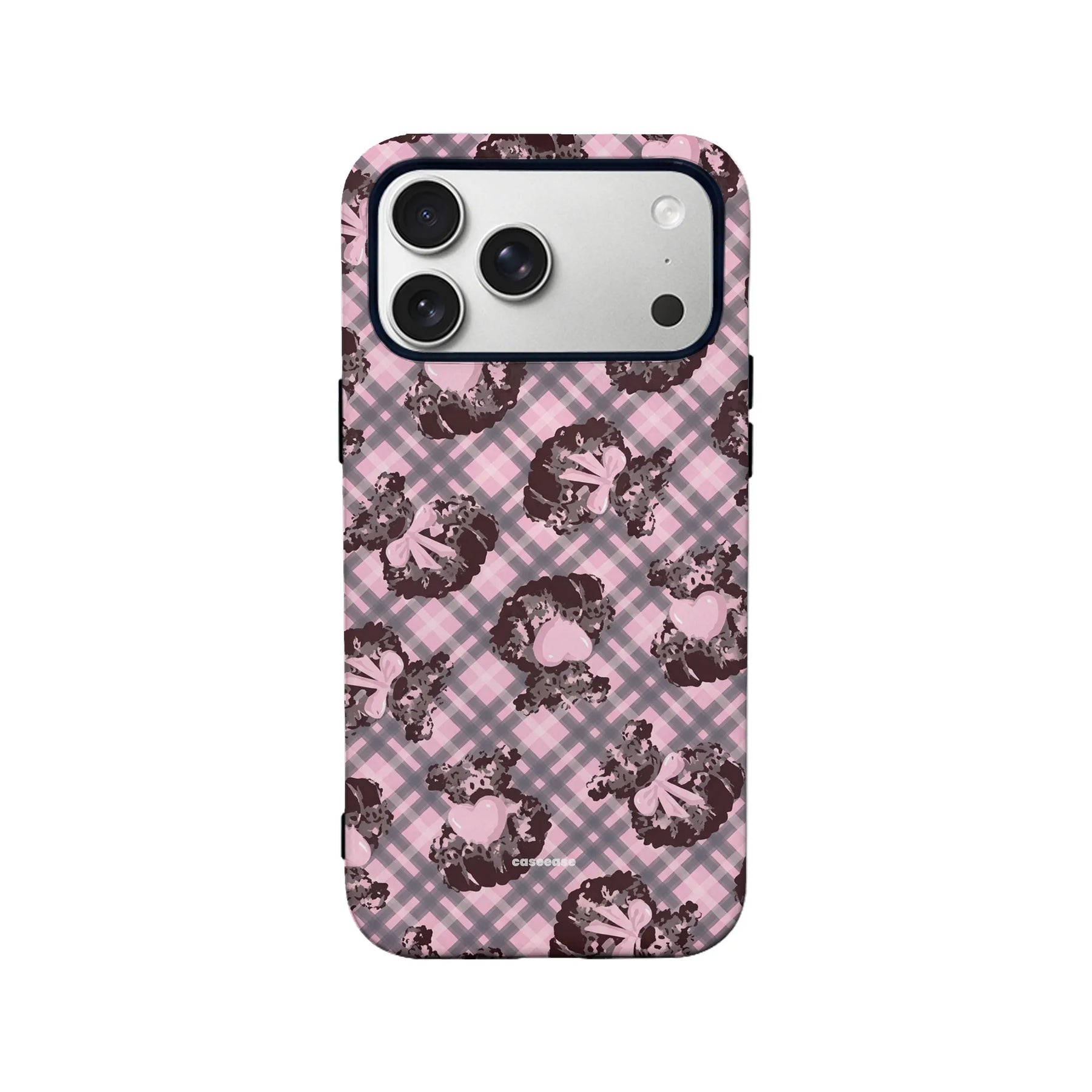 Cute Pink Pudding Bow Phone Case