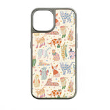 Funda holográfica cromada con diseño de gato - Diseño felino divertido