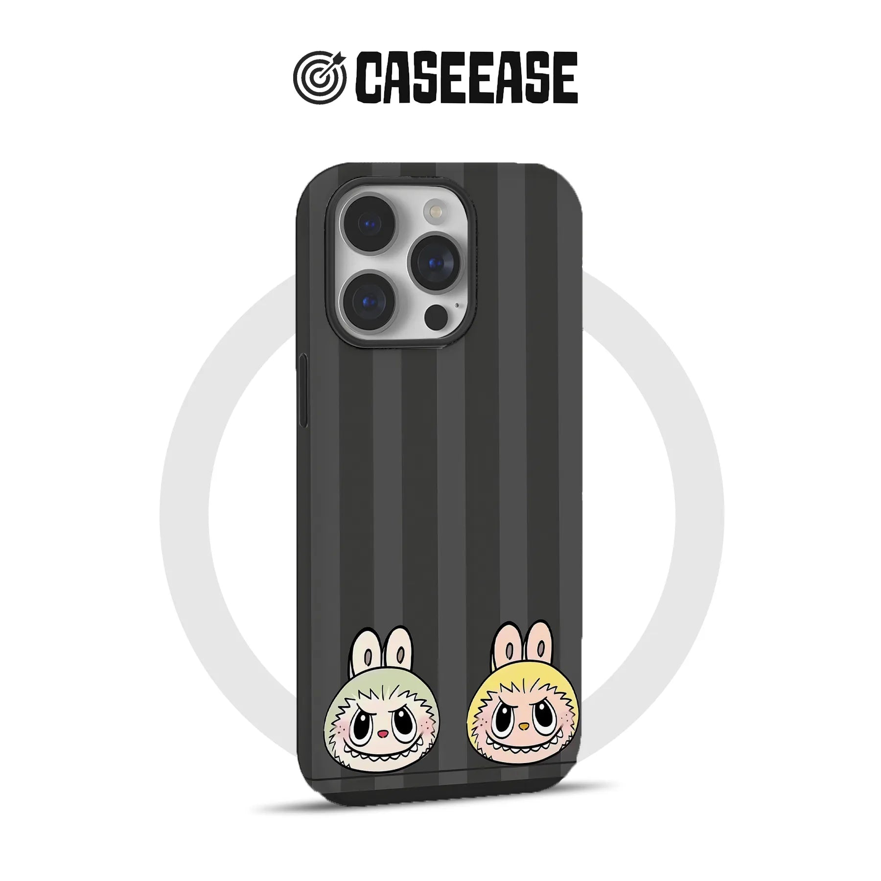 Bonita funda para teléfono Labubu con un simpático diseño de personaje