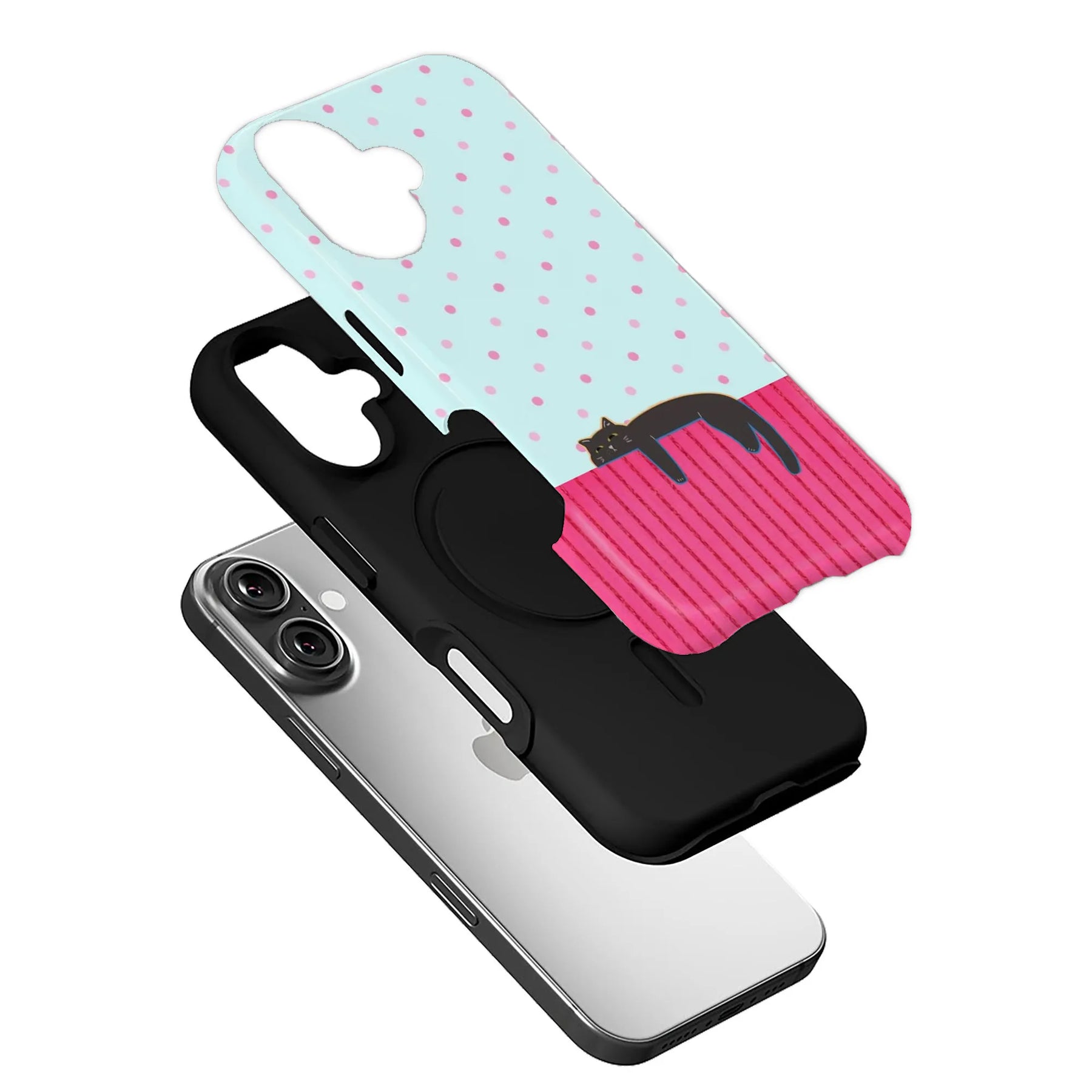 Hanging Cat Phone Case for Pet Lovers