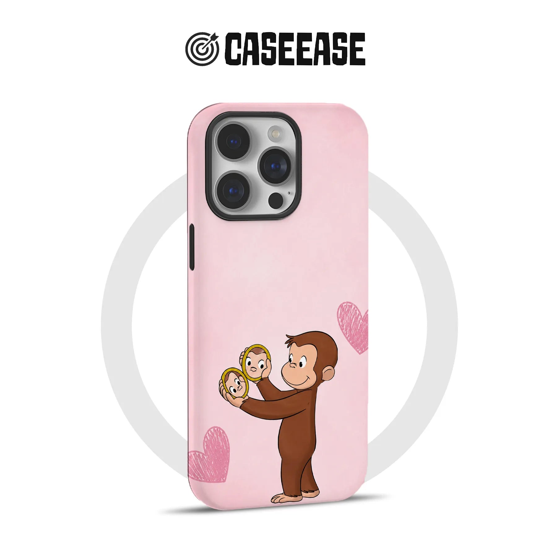 Cute Curious George Phone Case for iPhone