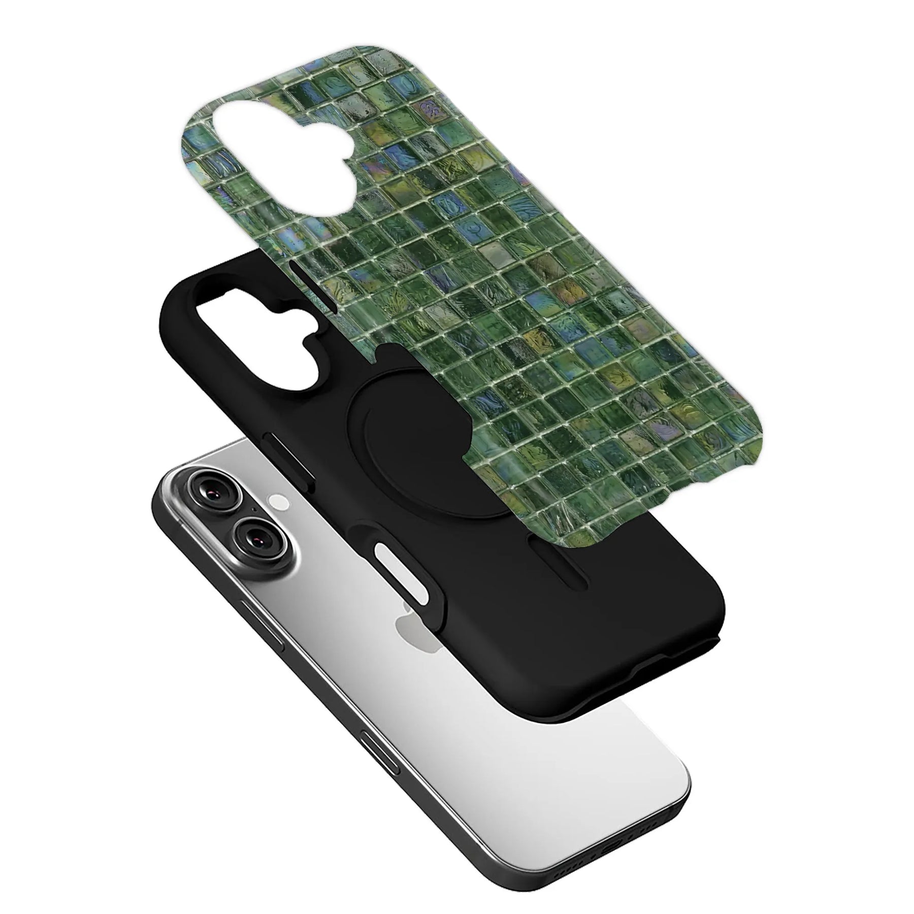 Mosaic Green Phone Case - Stylish & Durable