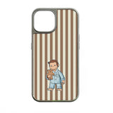 Funda holográfica cromada de George el Curioso: diseño de animal adorable