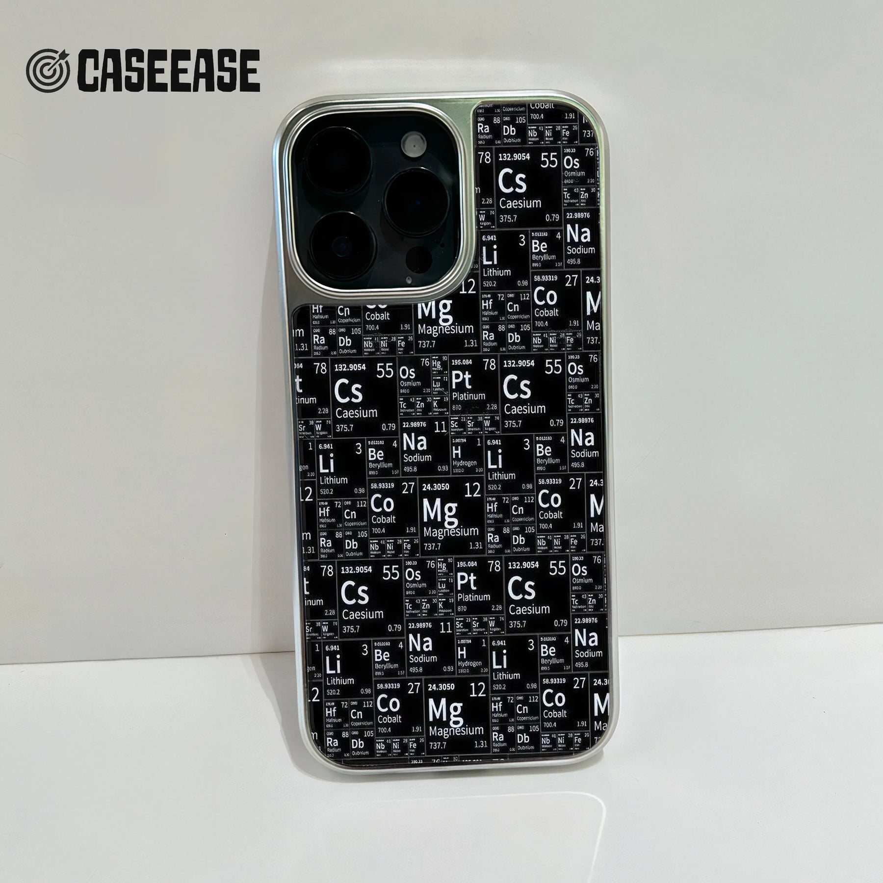 Funda holográfica cromada para iPhone 15 Pro - Elements Chart Design