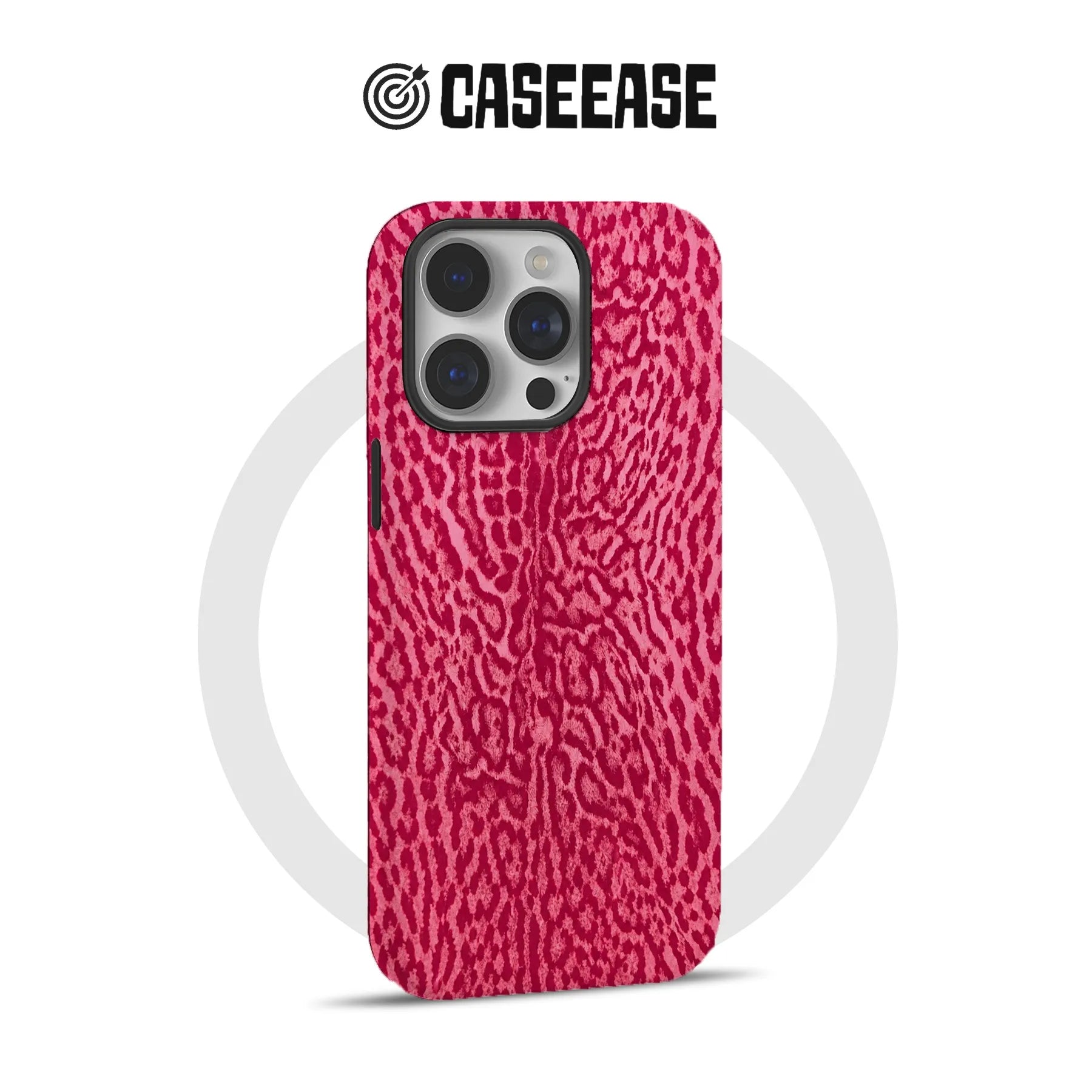 Vibrant Pink Leopard Print Phone Case