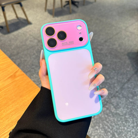 Summer Vibe Dopamine Color Block Phone Case for iPhone 17/16/15/14/13 Pro Max – Soft Touch Minimal Aesthetic Shockproof Cover, Cute Multi-Color Everyday Protective Case.LU7 (main image)