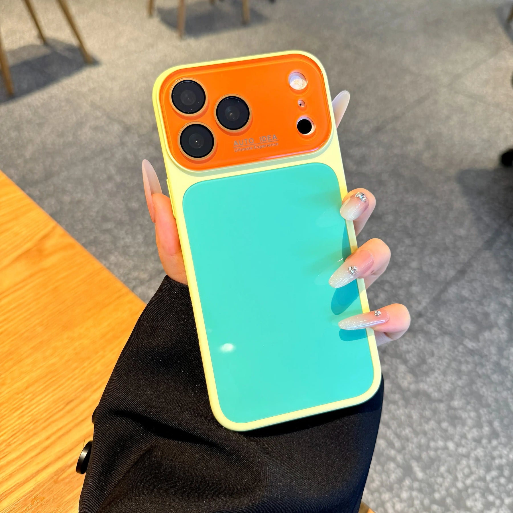 Summer Vibe Dopamine Color Block Phone Case for iPhone 17/16/15/14/13 Pro Max – Soft Touch Minimal Aesthetic Shockproof Cover, Cute Multi-Color Everyday Protective Case.LU7 (main image)