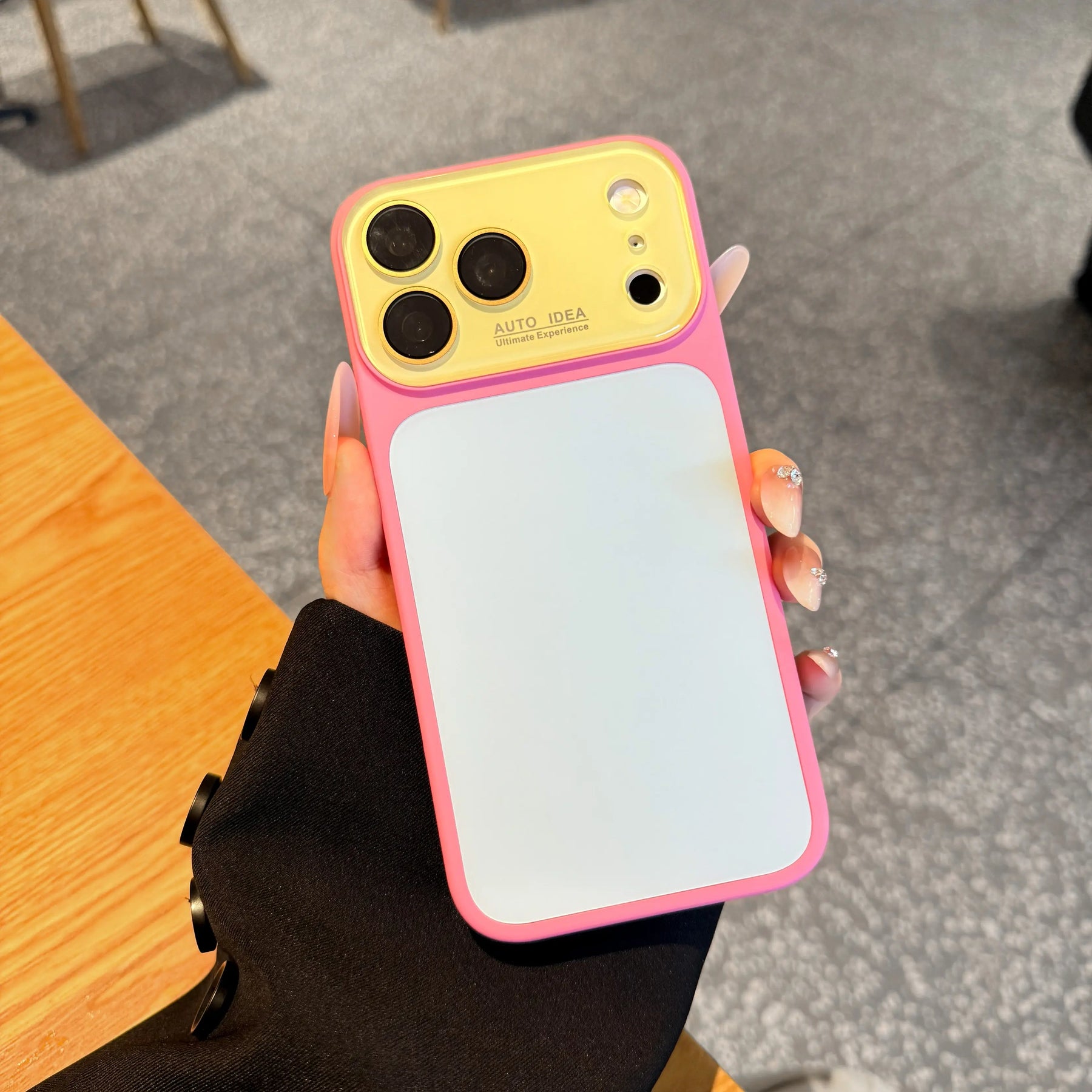 Summer Vibe Dopamine Color Block Phone Case for iPhone 17/16/15/14/13 Pro Max – Soft Touch Minimal Aesthetic Shockproof Cover, Cute Multi-Color Everyday Protective Case.LU7 - Color Blue (variant image)