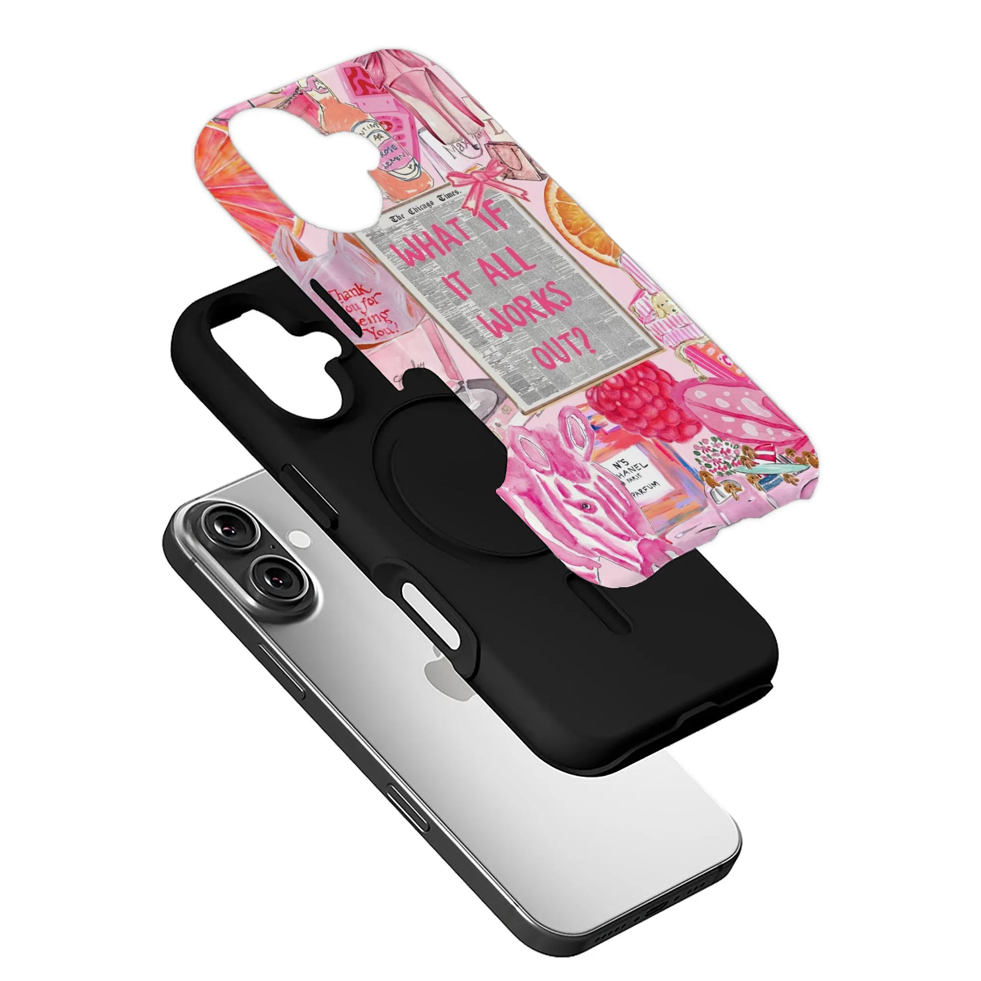 What If It All Works Out Pink Phone Case