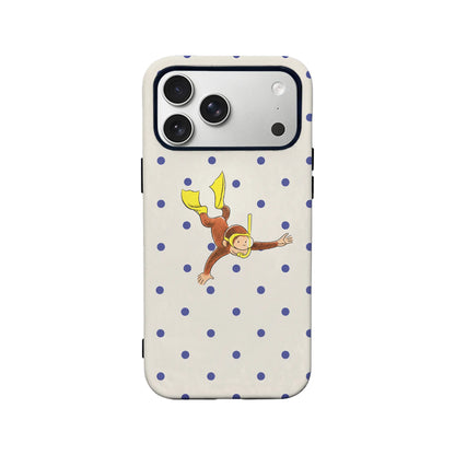 Curious George Snorkeling Phone Case