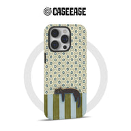 Hanging Cat Phone Case with Vintage Floral