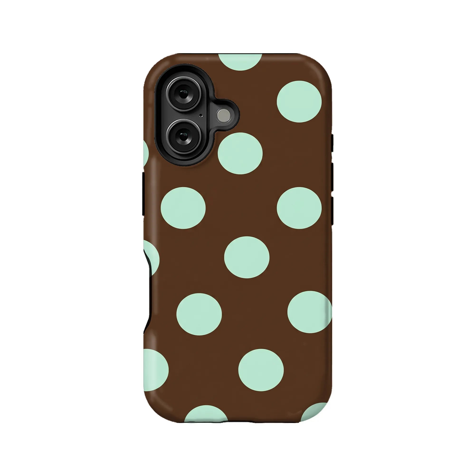 Stylish Brown Mint Dot Phone Case