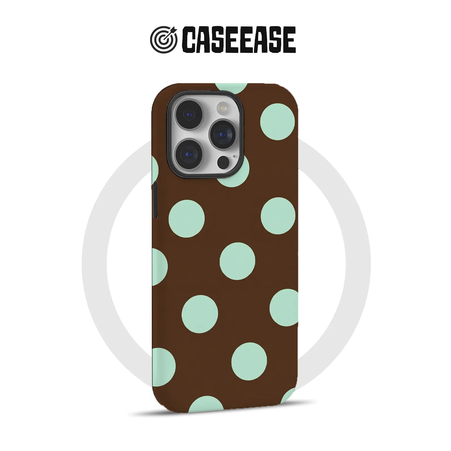 Stylish Brown Mint Dot Phone Case