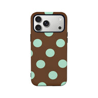 Stylish Brown Mint Dot Phone Case