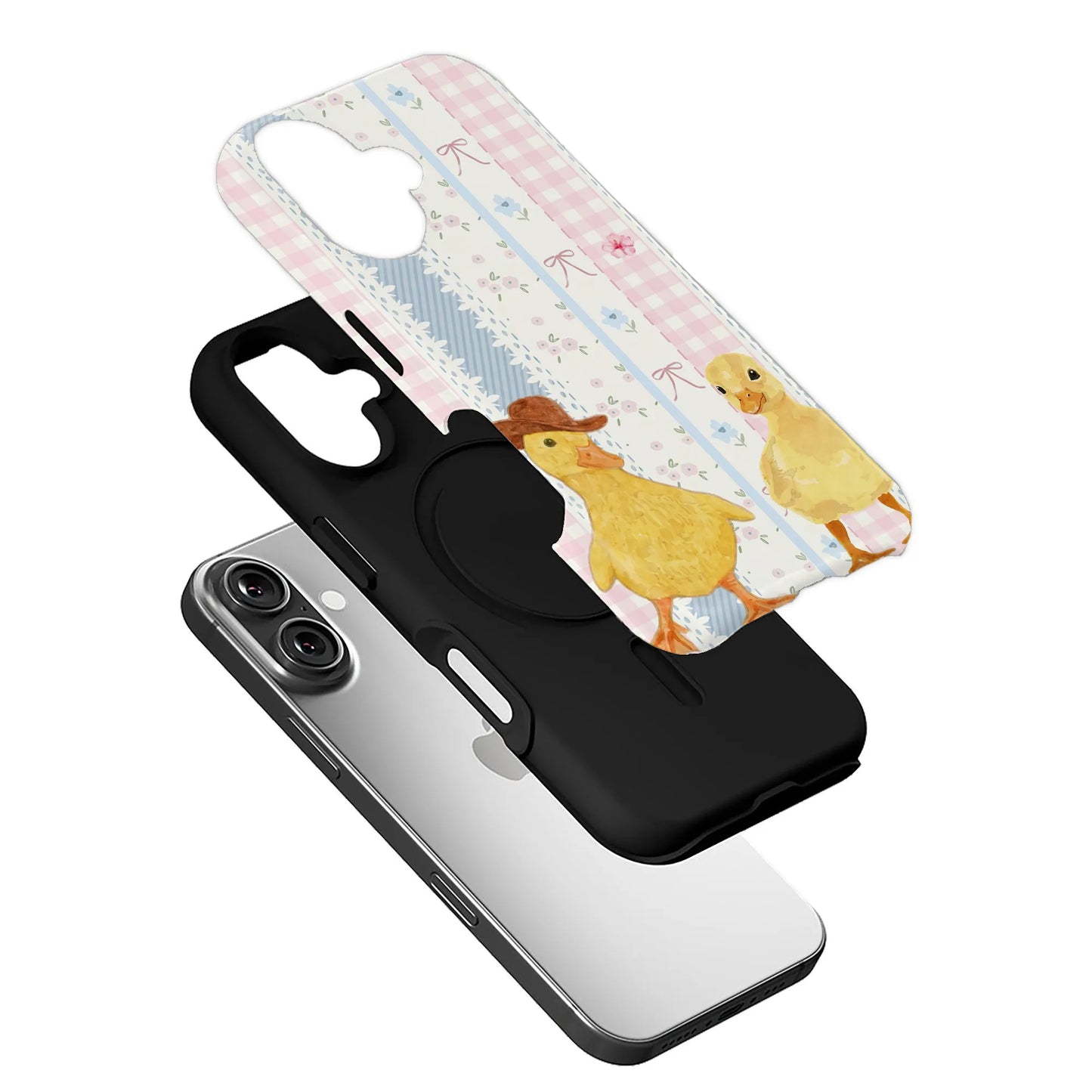 Cute Duck Pattern Phone Case for iPhone