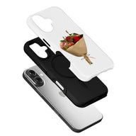 Funda para teléfono con un elegante ramo de flores: diseño floral romántico
