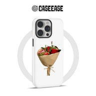 Funda para teléfono con un elegante ramo de flores: diseño floral romántico