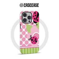 Cute Ladybug Phone Case – Pink Polka Dot, Kawaii & Cartoon Design