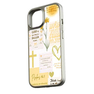 Holographic Chrome Faith Phone Case - Motivational Quotes & Nature