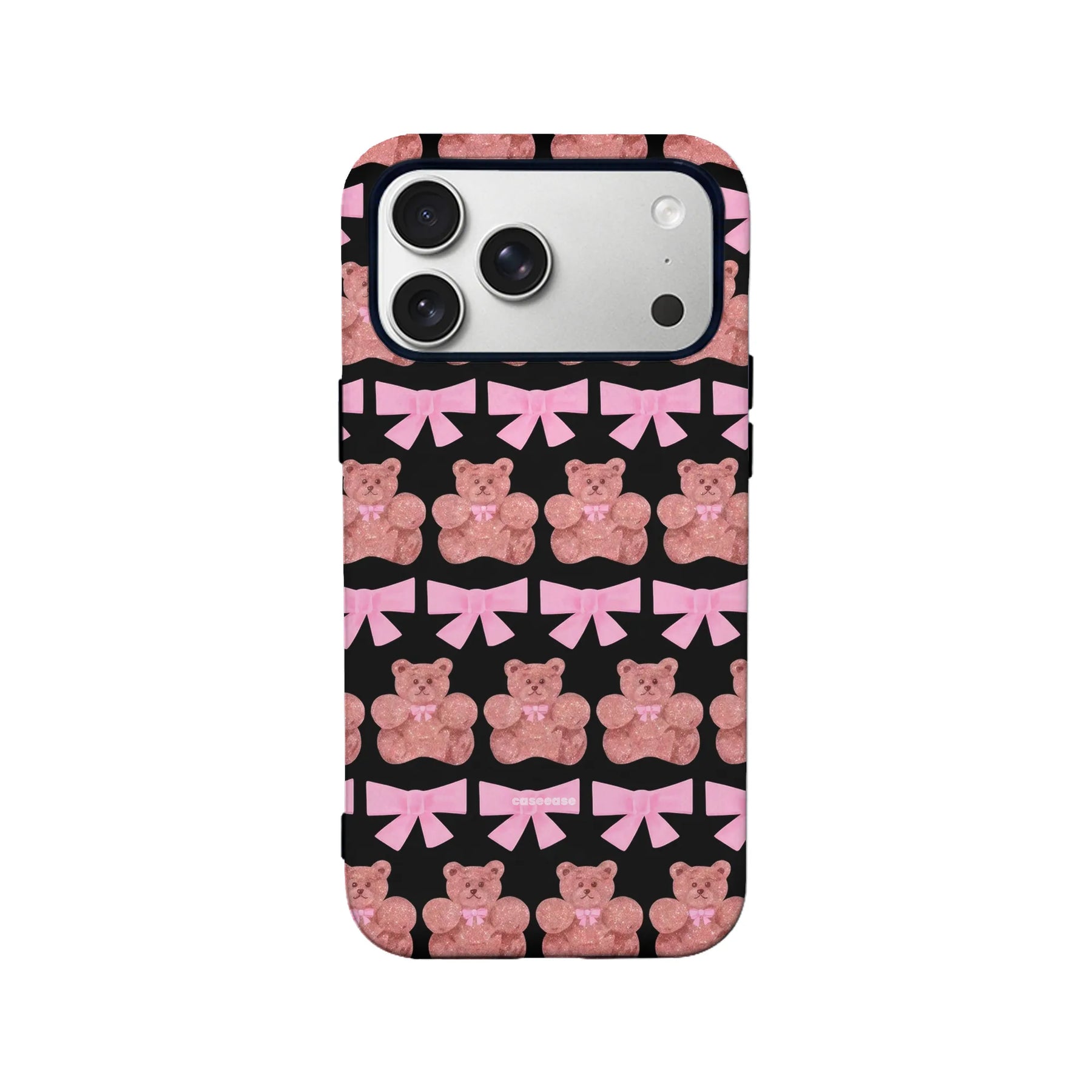 Cute Glitter Bear Phone Case