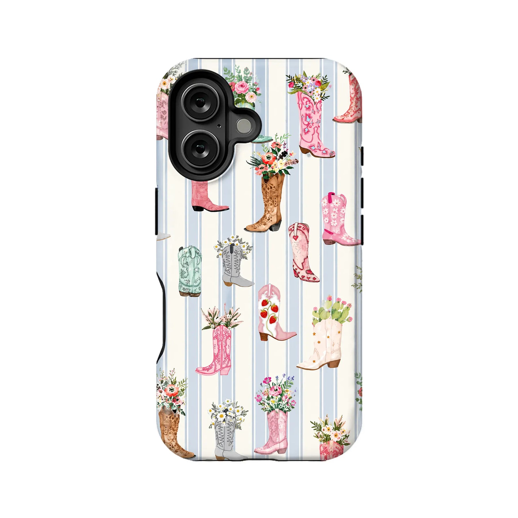 Vintage Floral Cowboy Boots Phone Case