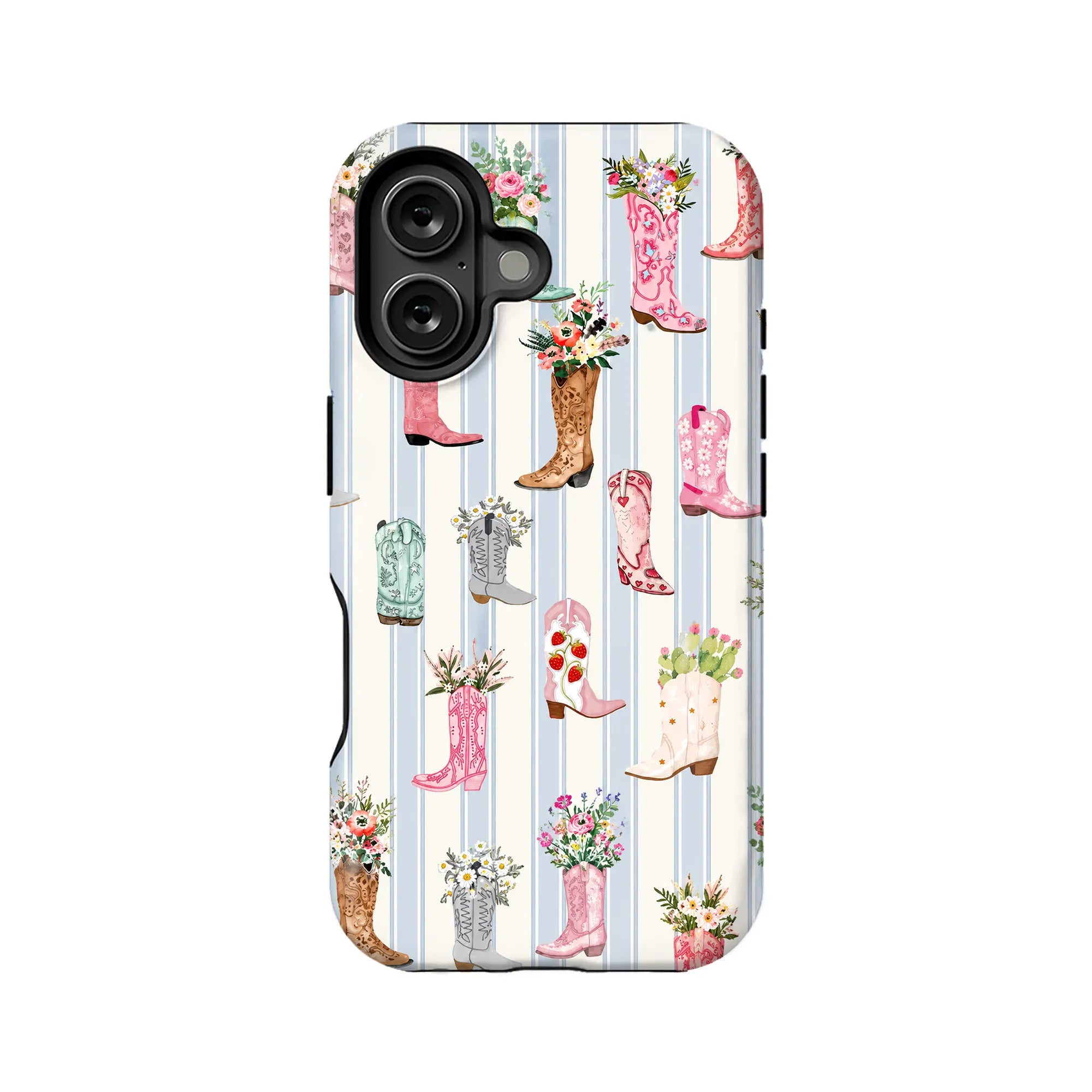 Vintage Floral Cowboy Boots Phone Case
