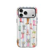 Vintage Floral Cowboy Boots Phone Case