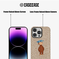 Cute Monkey Leopard Print Phone Case