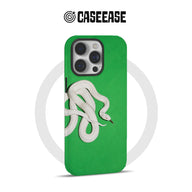Minimalist White Snake Phone Case