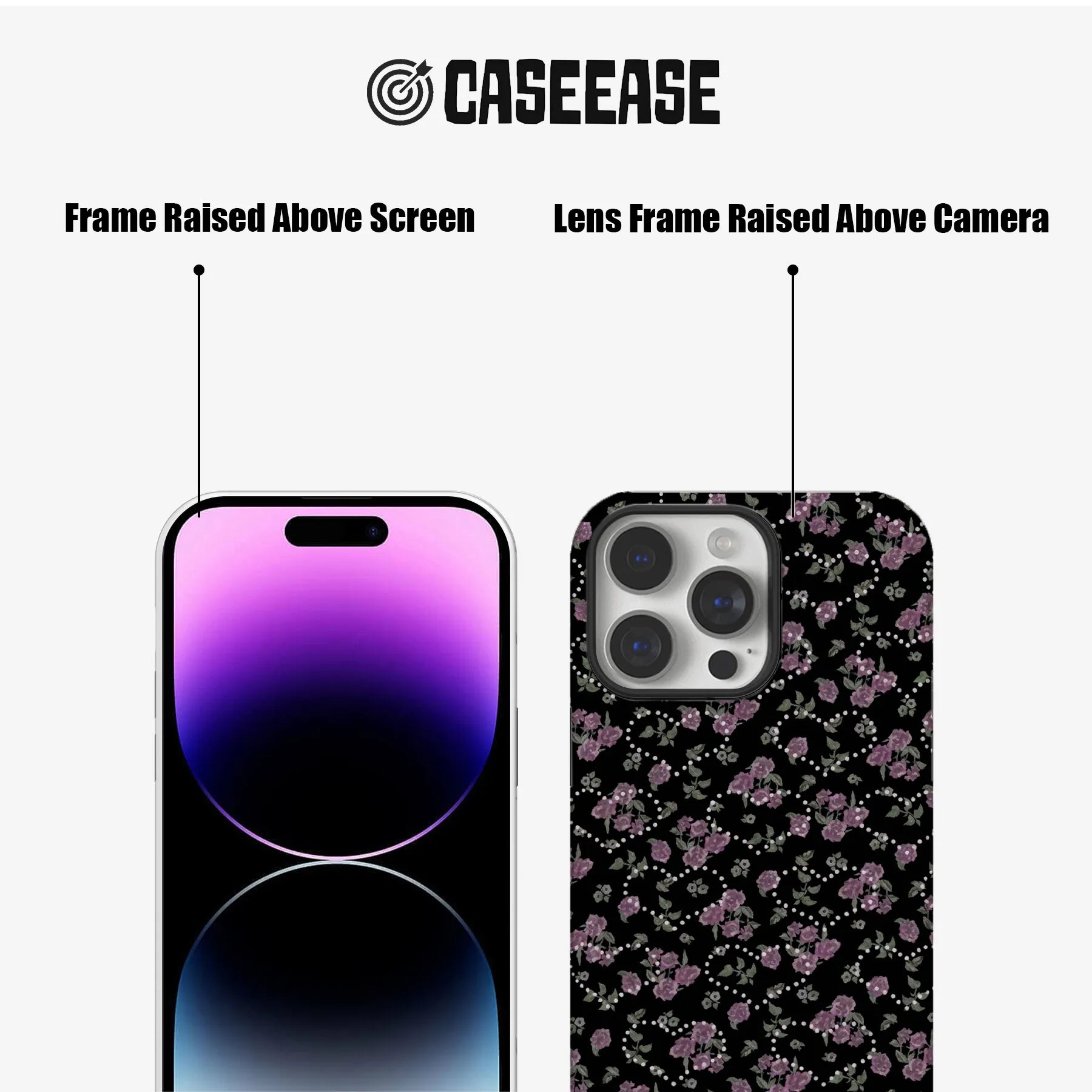 Elegant Floral Phone Case for iPhone