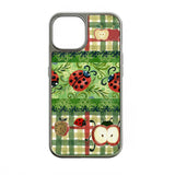 Funda para teléfono Apple con diseño de mariquita y manzana: un bonito diseño natural