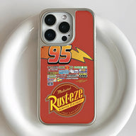 Holographic Chrome Lightning McQueen Phone Case - Red Racing Design