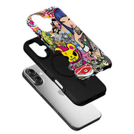 Vibrant Cartoon Collage Phone Case