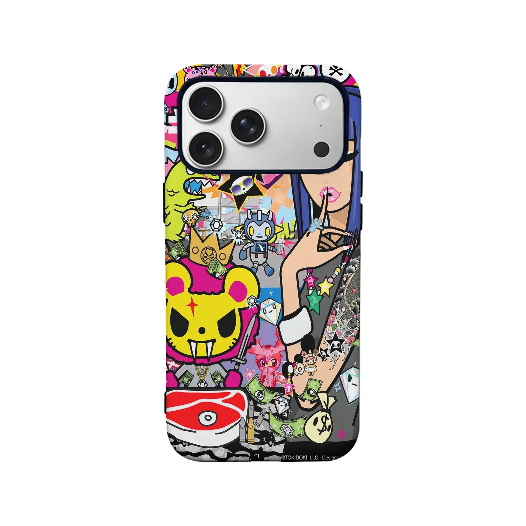 Vibrant Cartoon Collage Phone Case