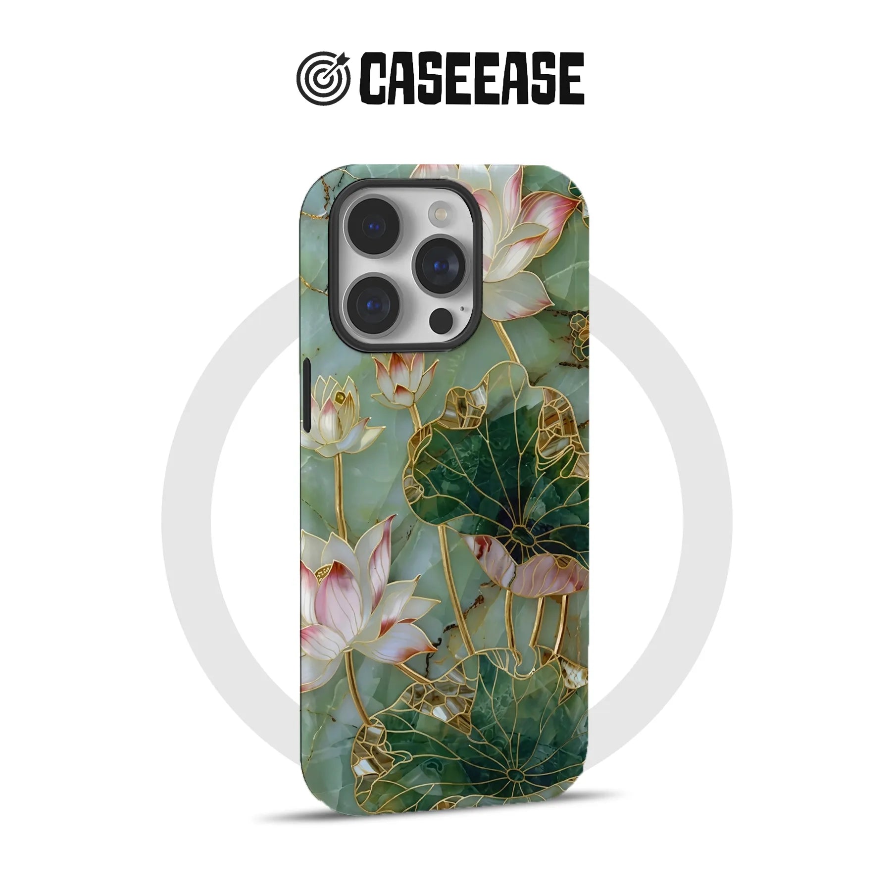 Elegant Lotus Flower Phone Case for iPhone