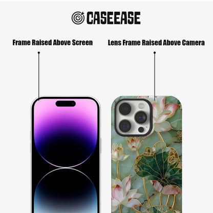 Elegant Lotus Flower Phone Case for iPhone