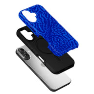 Vibrant Blue Textured Phone Case