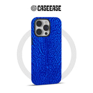 Vibrant Blue Textured Phone Case