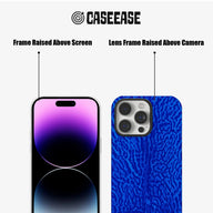 Vibrant Blue Textured Phone Case